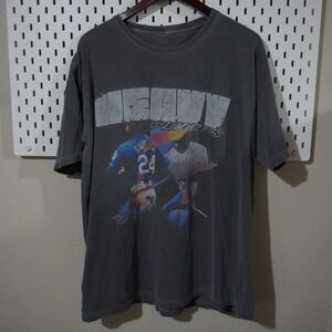 Vtg Style Heavyweights Graphic T Shirt Gray Streetwear Mens XL Ken Griffey Jr.